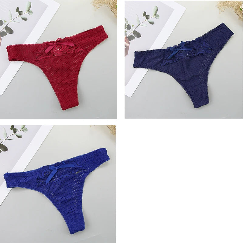 Culottes en coton 3 pièces taille basse pour femmes