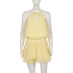 Robe mini élégante dos nu pour femmes
