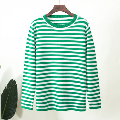Pull Rayé Femme – Maille Élégante