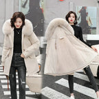 Manteau à doublure en laine pour femmes