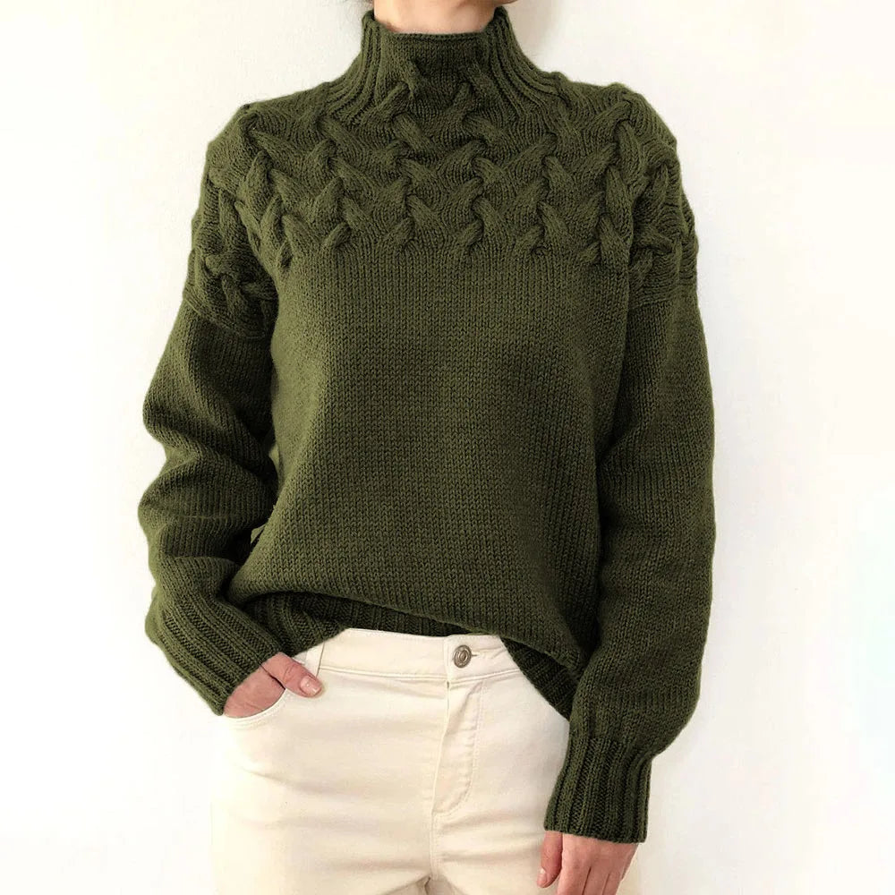 Pull en maille à manches longues pour femmes