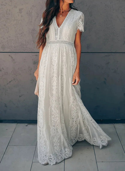 Robe en Dentelle Femme – Style Élégant