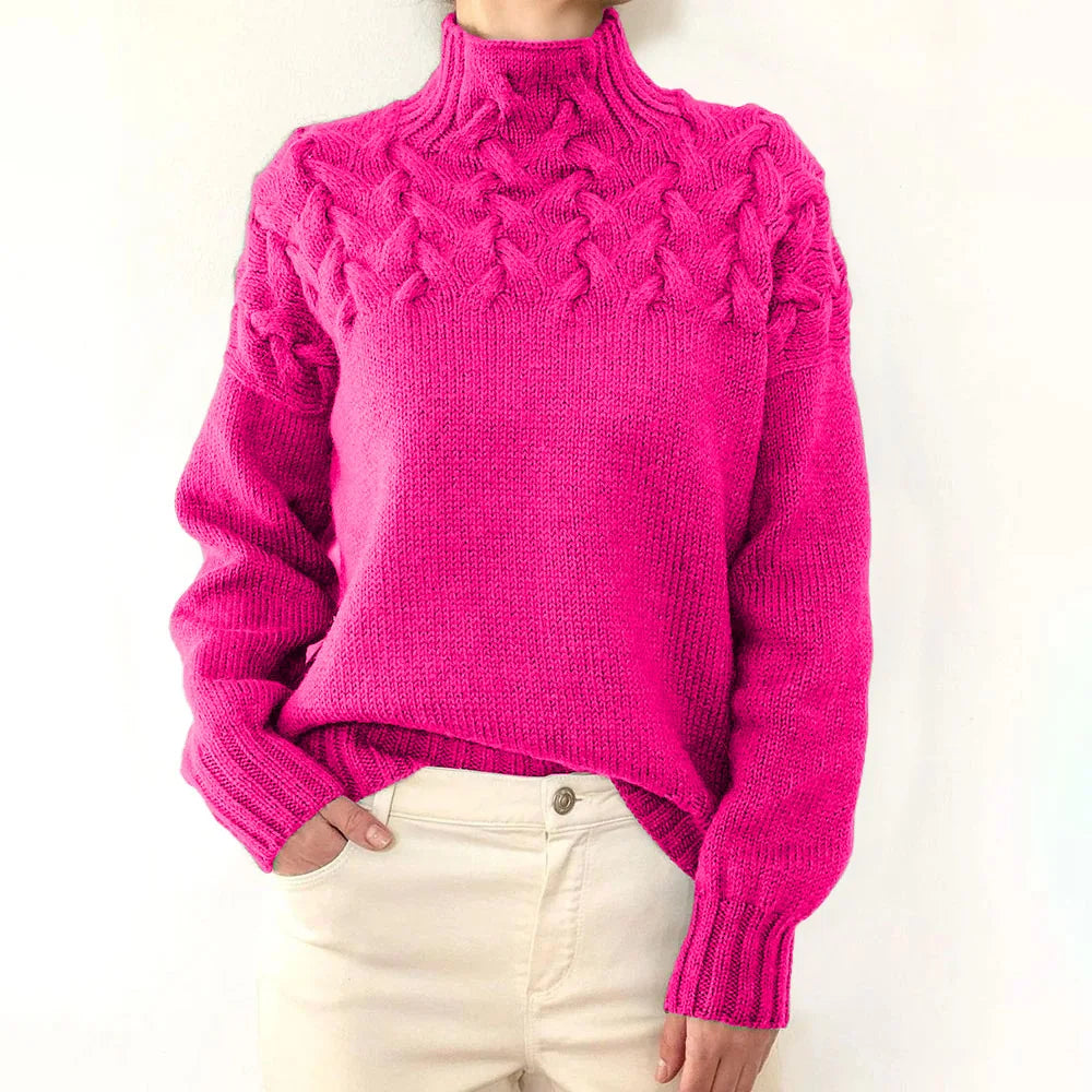 Pull en maille à manches longues pour femmes