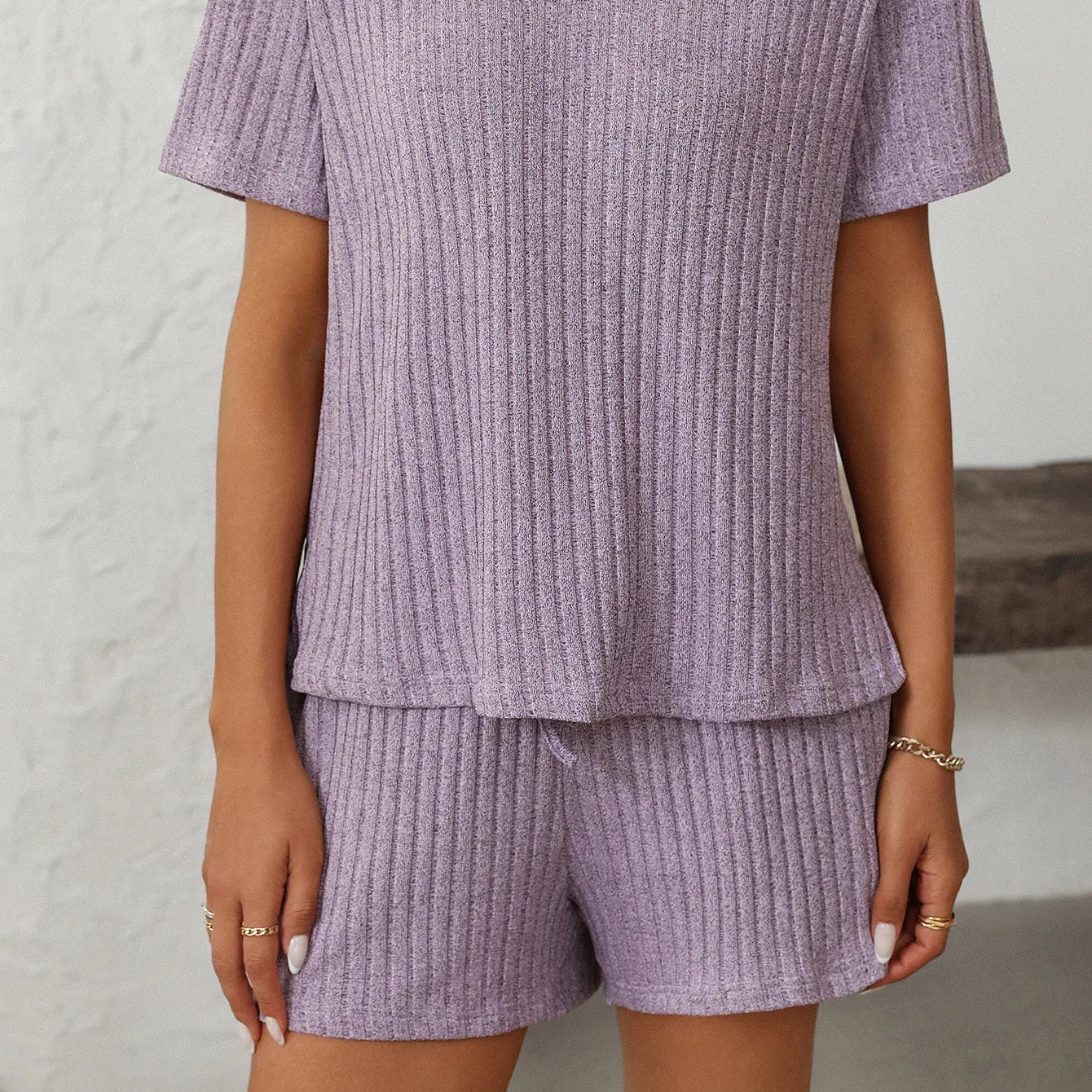 Ensembles décontracté ample short courts pour femmes