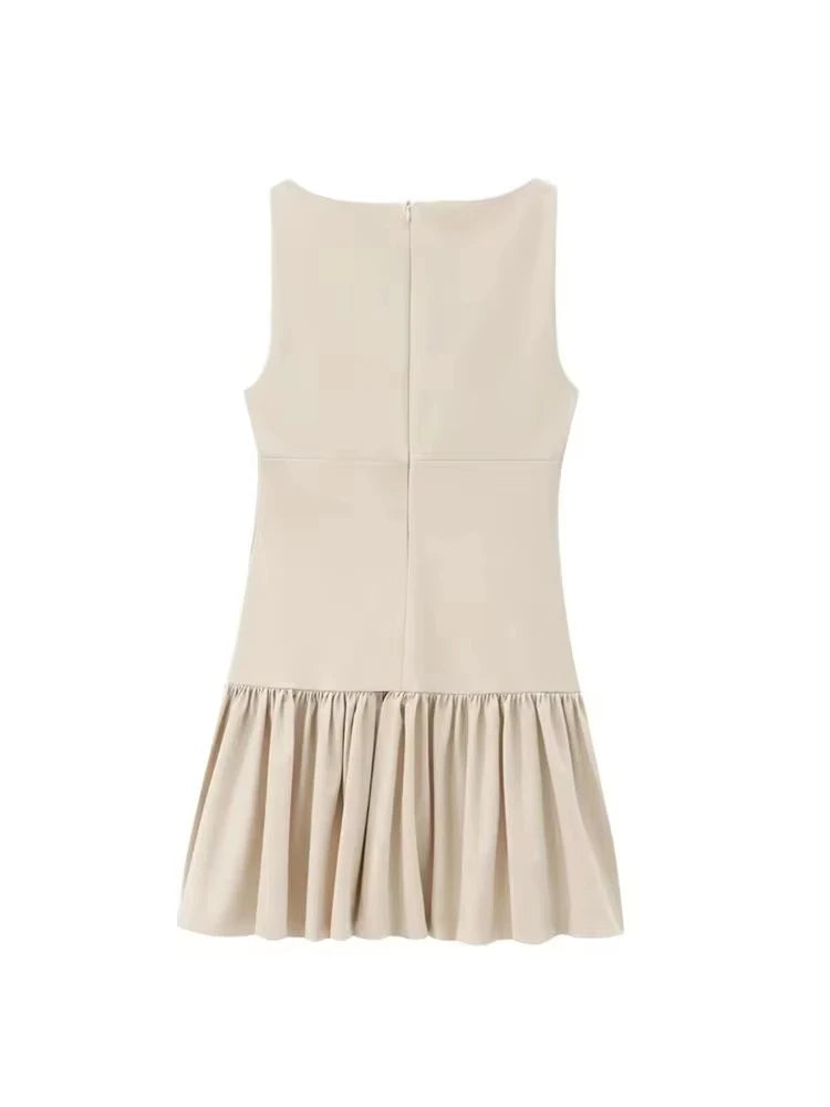 Robe courte à volants pour femmes