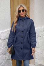 Veste à capuche hydrofuge pour femmes
