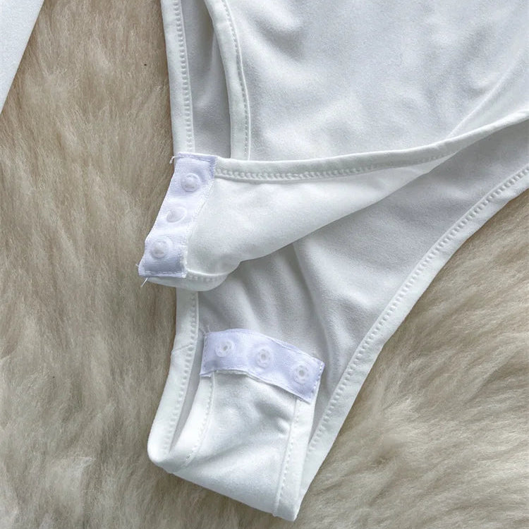 Body à une épaule irrégulière pour femmes
