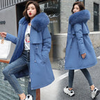 Manteau long doublé en laine pour femmes
