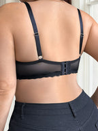 Soutien-gorge noir grande taille pour femmes