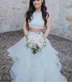 Robe de mariée bohème élégante en forme de A pour femmes