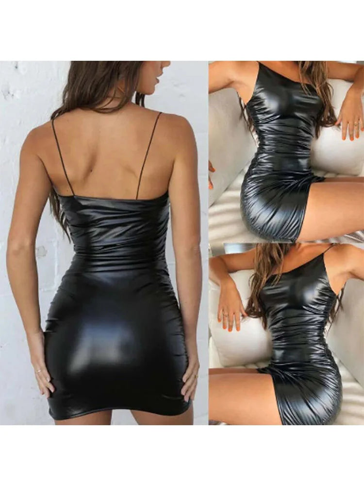 Robe moulante sans manches dos nu pour femmes