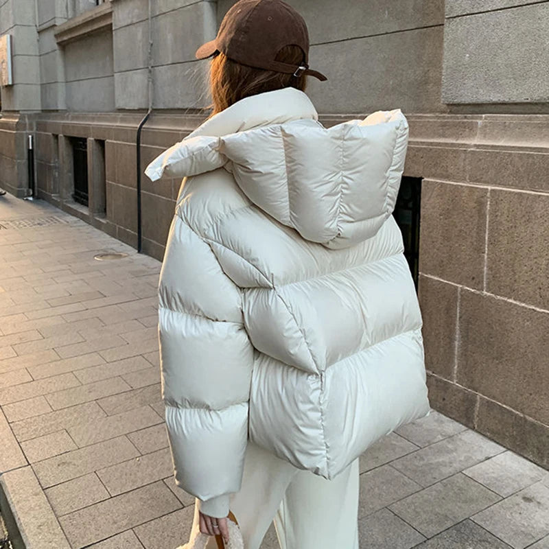 Parkas courts en coton coréen pour femmes