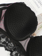 Ensemble de sous-vêtements en dentelle brodée pour femmes