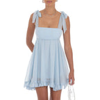 Mini robe d'été sans manches pour femmes