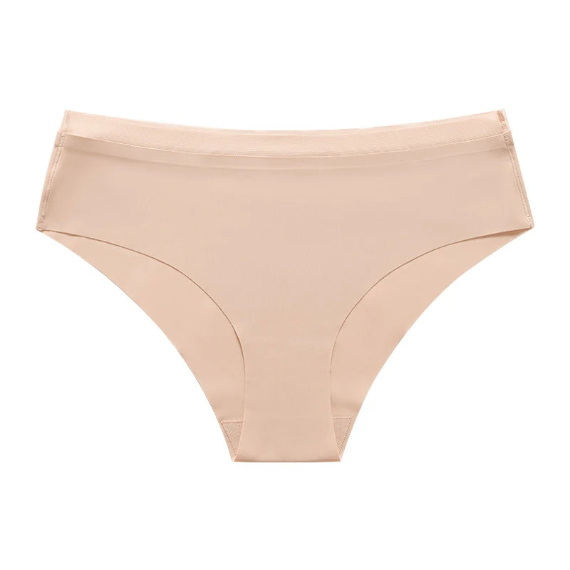 Culotte sans couture découpée au laser en soie glacée pour femmes