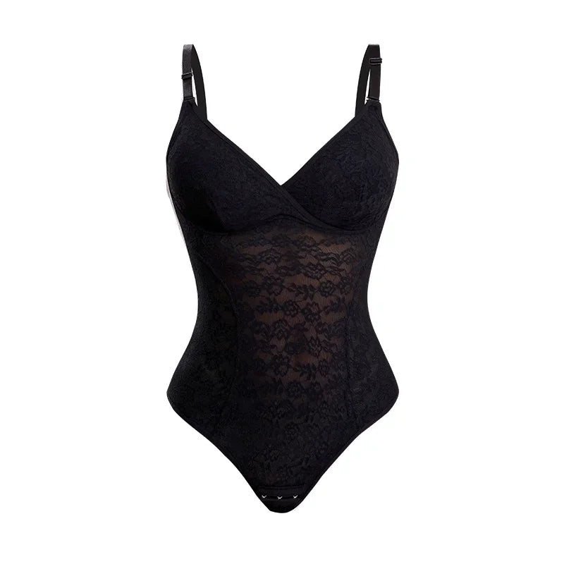 Body String en Dentelle Femme – Décolleté V