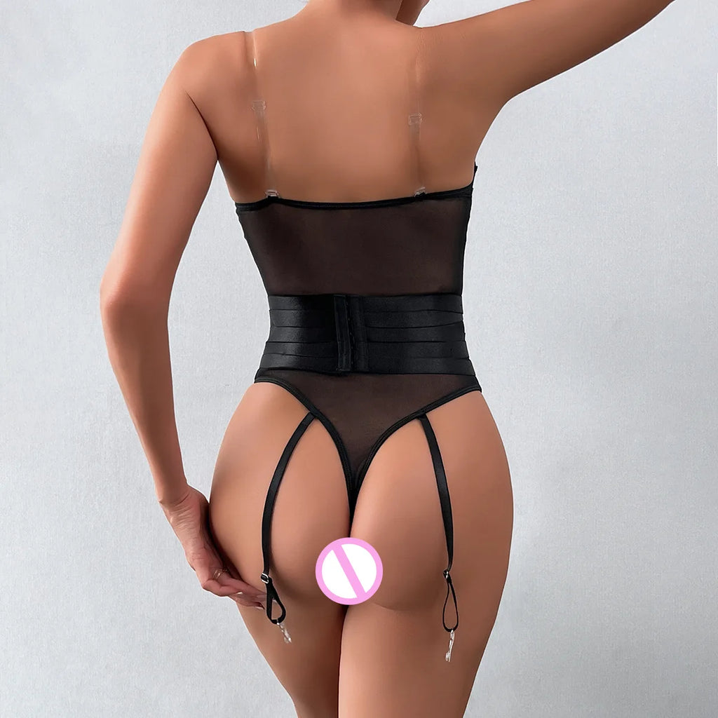 Body moulant en maille pour femmes
