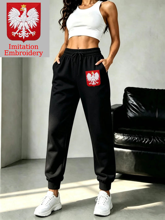 Pantalon de Jogging Femme – Emblème Pologne