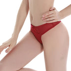 Lot de 4 strings sexy en soie glacée pour femmes