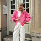 Cardigan en laine Macaron pour femmes