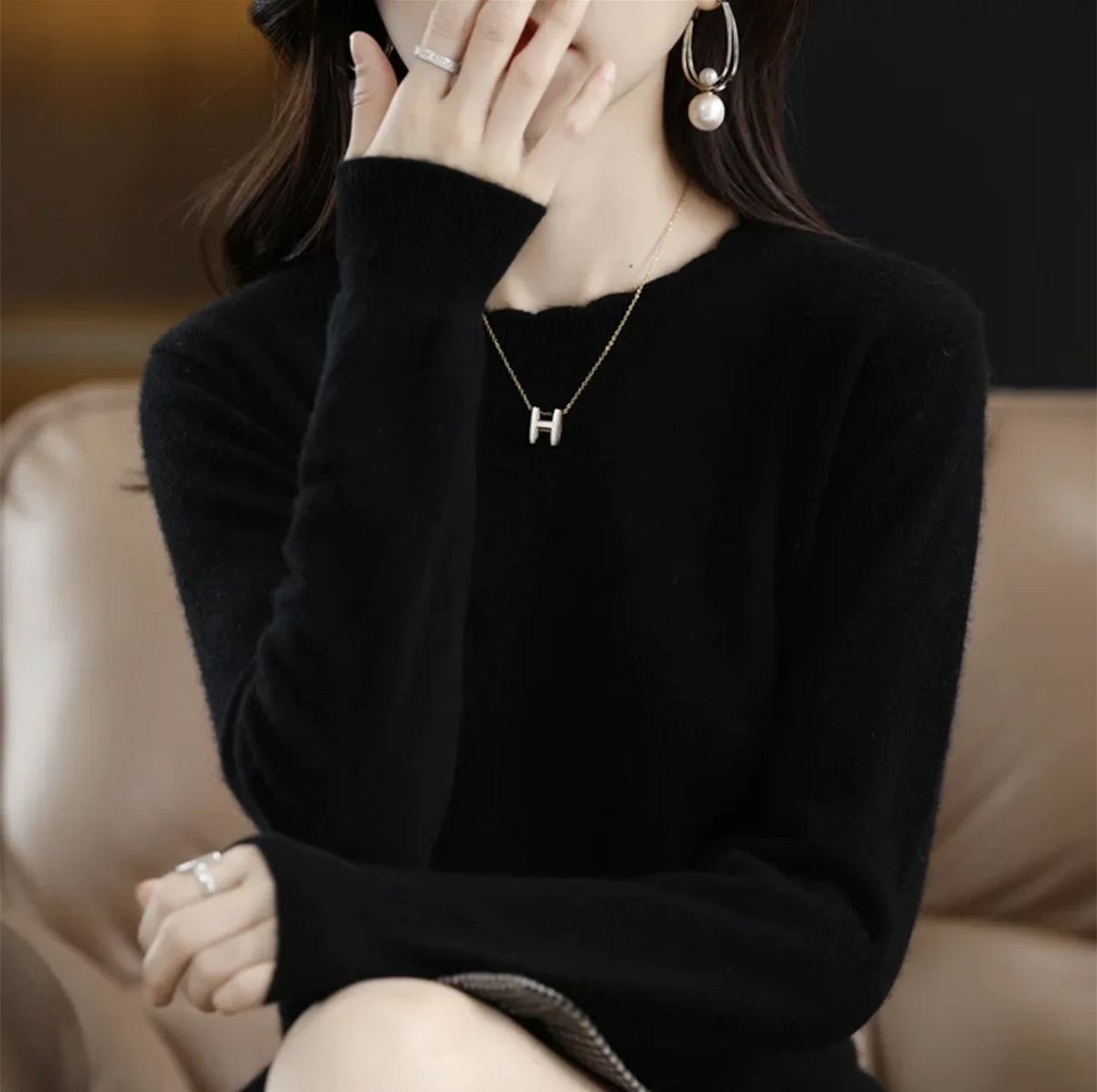 Pull Décontracté Femme – Maille Douce et Confortable