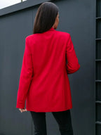 Manteau à manches longues et col croisé pour femmes