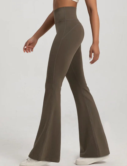 Pantalon Yoga Évasé Femme – Taille Haute et Push-Up