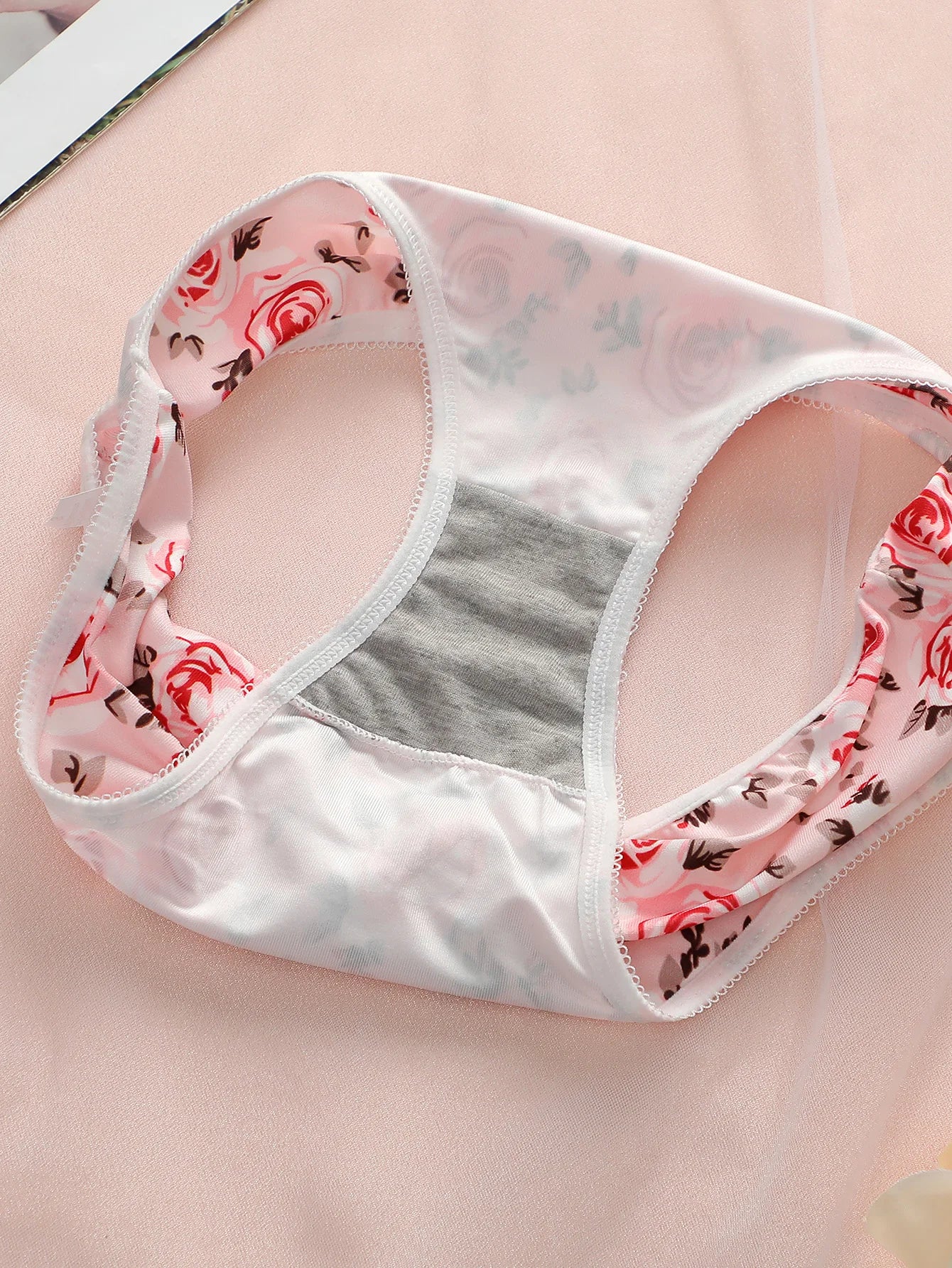 Culotte floraux brodés sexy pour femmes
