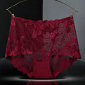 Culotte en dentelle taille haute sans couture pour femmes