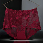 Culotte en dentelle taille haute sans couture pour femmes