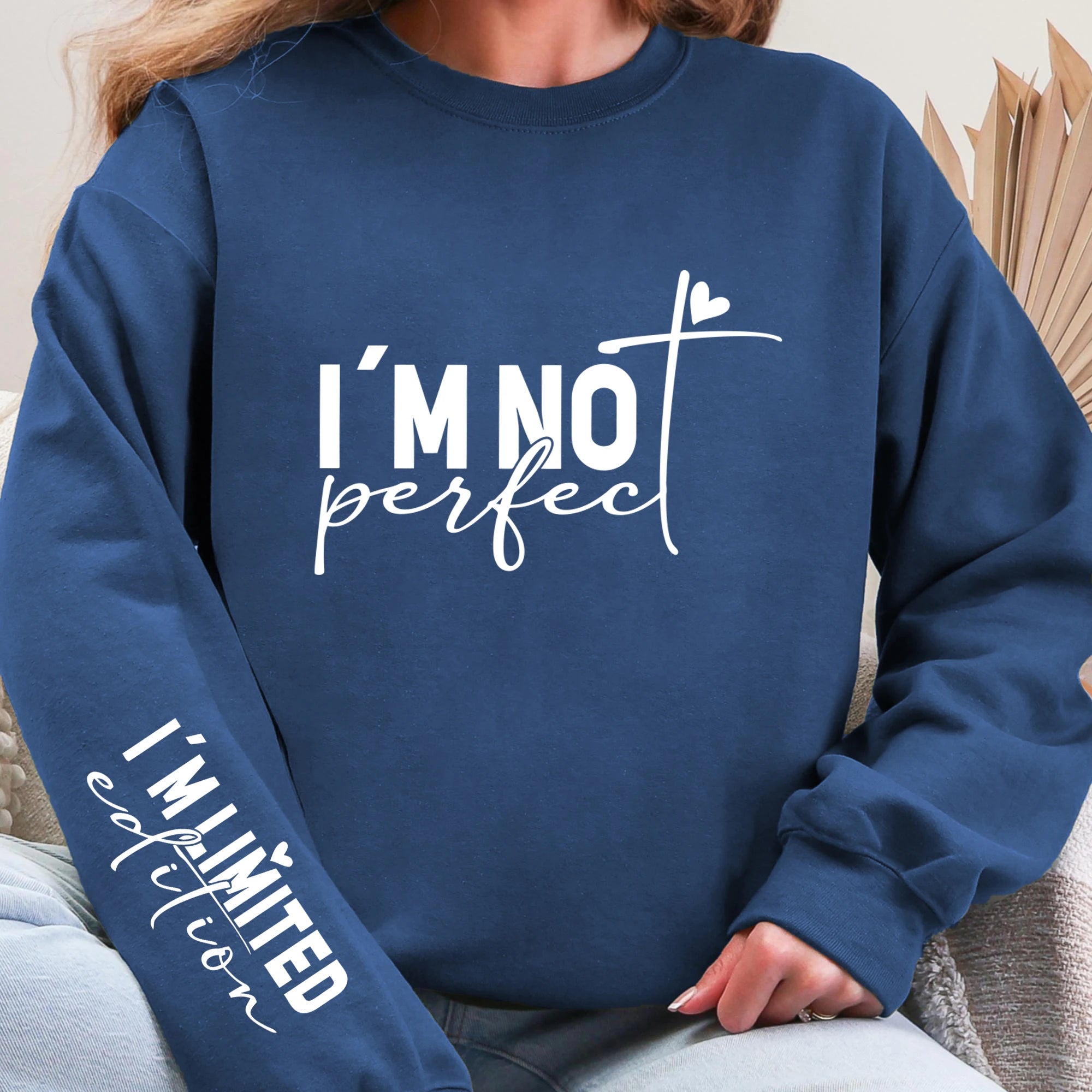 Sweat-shirt en molleton à col rond pour femmes