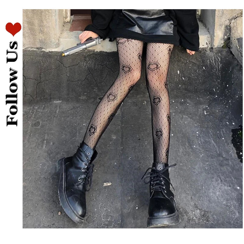 Collants résille floraux sexy pour femmes
