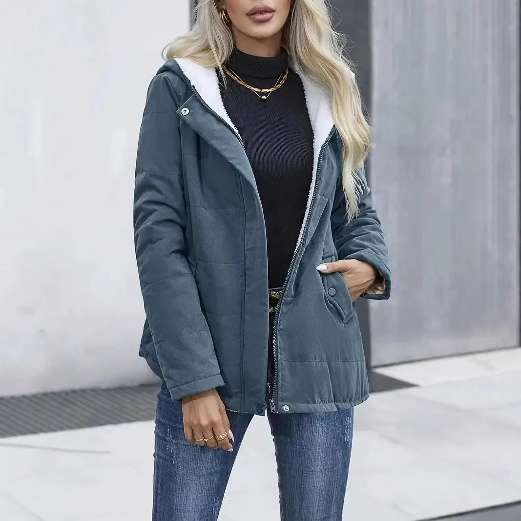 Parka à capuche pour femmes