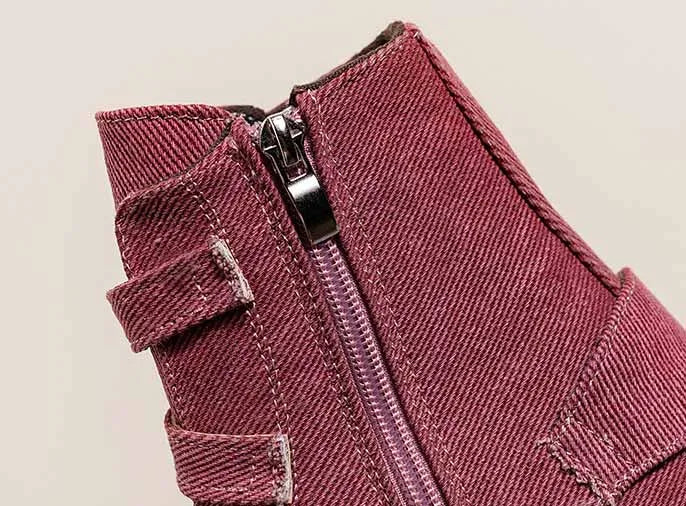 Bottines à semelle compensée pour femmes