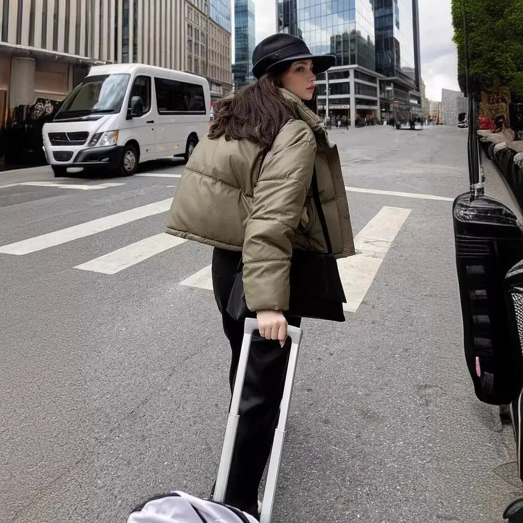 Veste en similicuir pour femmes