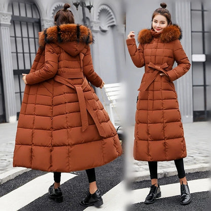 Manteau Long d’Hiver Femme – Coton