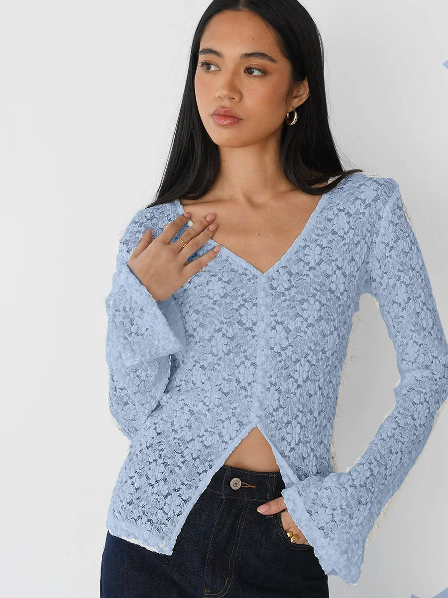 T-shirts en dentelle pour femmes