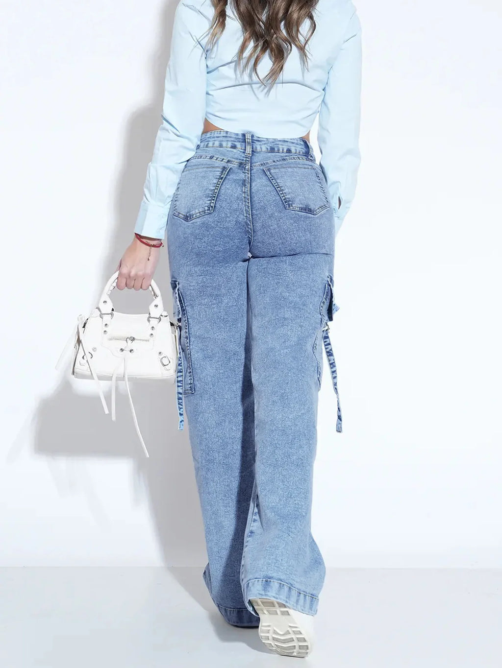 Jeans évasés vintage pour femmes