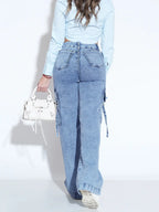 Jeans évasés vintage pour femmes