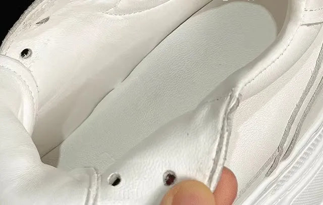 Basket en cuir véritable pour femmes