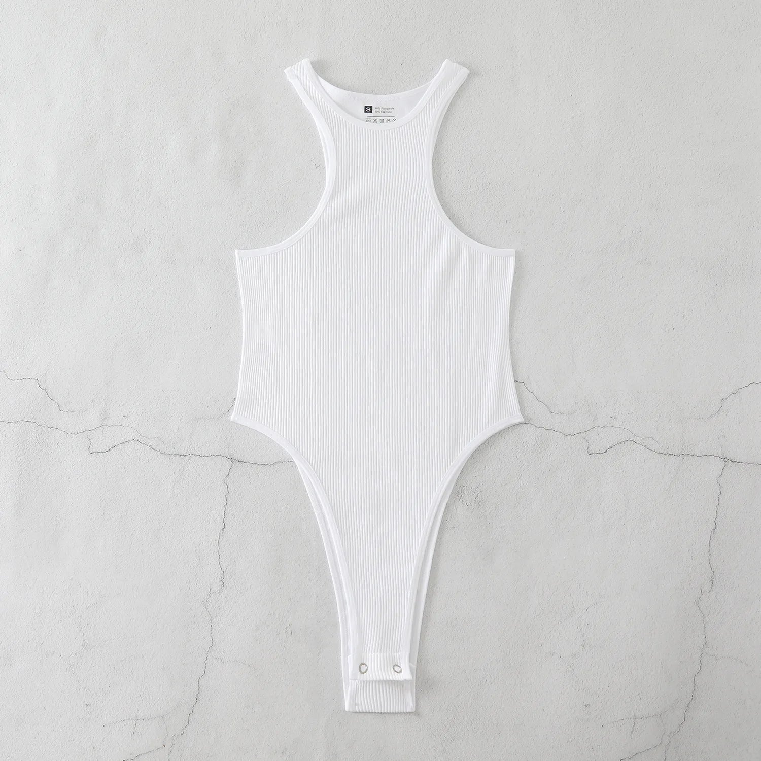 Body moulant sans manches pour femmes