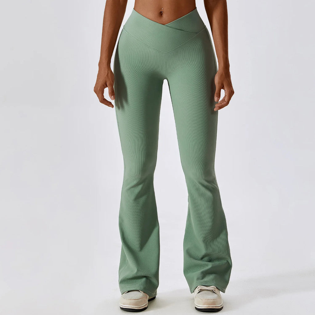 Leggings de Yoga taille croisée pour femmes