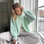 Cardigan en laine Macaron pour femmes
