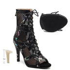 Bottines à talons noirs tendance pour femmes