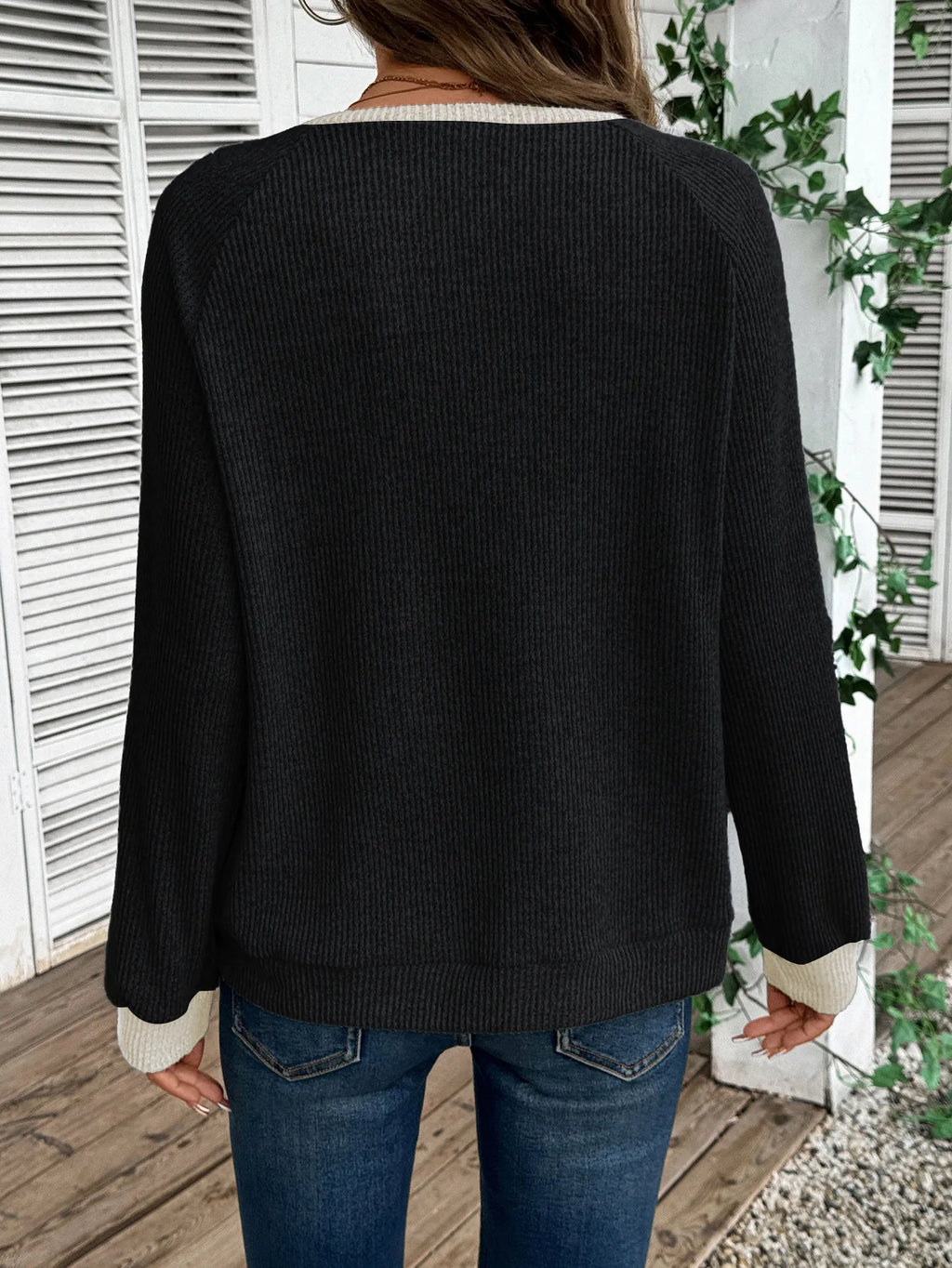 Pull décontracté à manches longues pour femmes