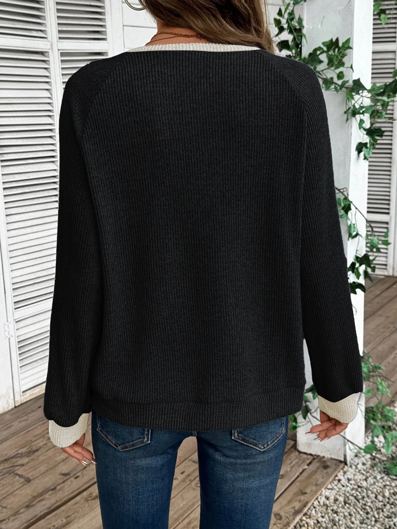 Pull décontracté à manches longues pour femmes