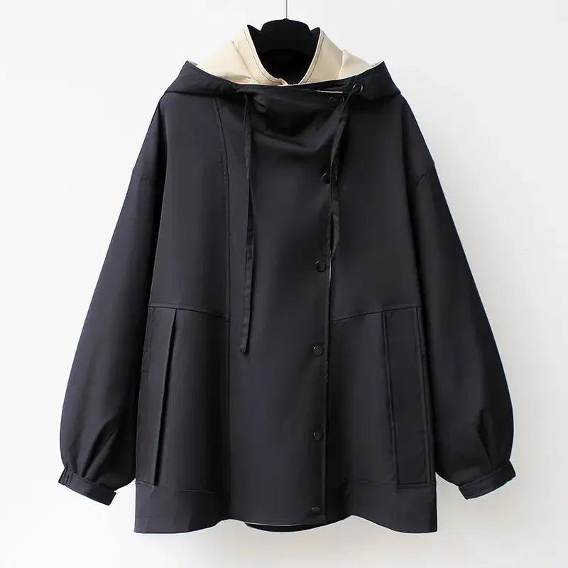 Veste cargo à capuche pour femmes