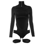 Body string à découpes hautes pour femmes