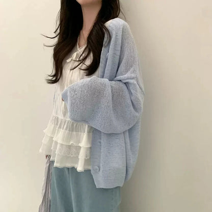 Cardigan Fin en Maille Femme – Chic et Décontracté