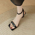 Sandales noires à talons hauts pour femmes